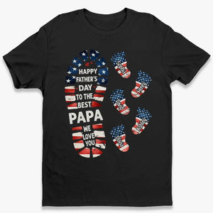 Bonne fête des pères au meilleur papa - T-shirt unisexe personnalisé, sweat à capuche, sweat-shirt - 4 juillet, fête des pères, cadeau pour papa, grand-père