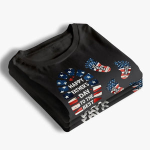 Bonne fête des pères au meilleur papa - T-shirt unisexe personnalisé, sweat à capuche, sweat-shirt - 4 juillet, fête des pères, cadeau pour papa, grand-père