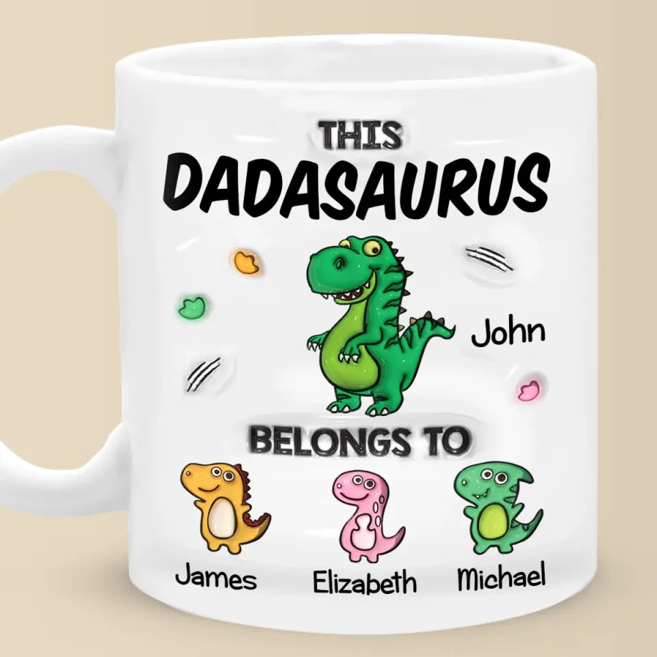 Rien ne peut décrire mon amour pour toi - Mug personnalisé en 3D avec effet gonflé - Cadeau pour la fête des pères, papa, grand-père