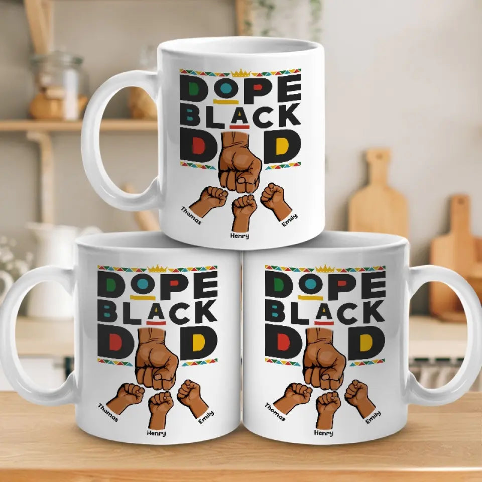 Nous sommes coéquipiers - Tasse personnalisée familiale - Fête des pères, cadeau pour papa, grand-père