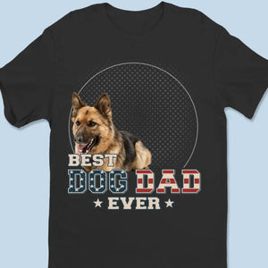 T-shirt, sweat à capuche et sweat-shirt unisexe personnalisé avec photo « Vous êtes le meilleur papa du monde » pour chien et chat - Cadeau pour propriétaires et amoureux des animaux