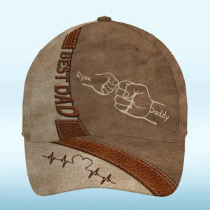 Papa, tu me soutiens - Casquette personnalisée pour la famille, casquette classique à imprimé intégral - Nouveauté, fête des pères, cadeau pour papa, grand-père AMZ
