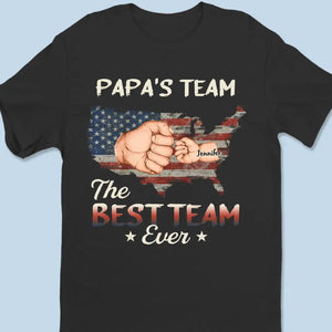 Papa, tu es mon super-héros - T-shirt unisexe personnalisé pour la famille, sweat à capuche, sweat-shirt - 4 juillet, fête des pères, cadeau pour papa, grand-père