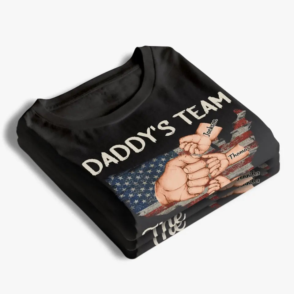 Papa, tu es mon super-héros - T-shirt unisexe personnalisé pour la famille, sweat à capuche, sweat-shirt - 4 juillet, fête des pères, cadeau pour papa, grand-père