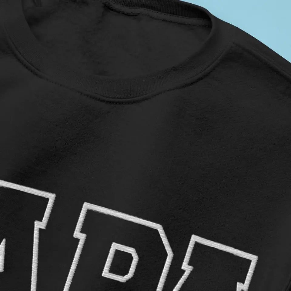Mon père a eu une profonde influence sur moi - Sweat-shirt brodé personnalisé en famille - Fête des pères, cadeau pour papa, grand-père