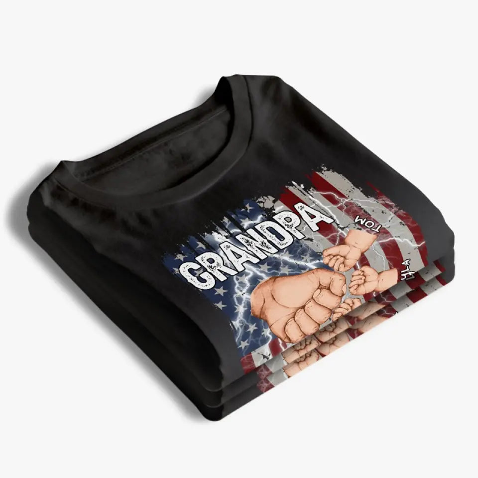 Ce grand-père génial appartient à - T-shirt unisexe personnalisé, sweat à capuche, sweat-shirt - 4 juillet, fête des pères, cadeau pour papa, grand-père