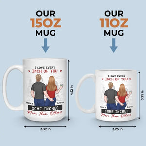 J'aime toujours chaque centimètre de toi - Tasse personnalisée pour couple - Cadeau pour mari et femme, anniversaire
