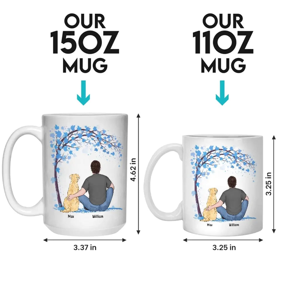 Un lien indéfectible - Mug personnalisé pour chien - Fête des pères, cadeau pour les propriétaires d'animaux et les amoureux des animaux