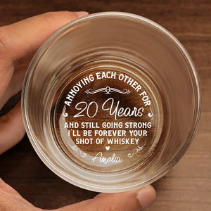 Je serai toujours ton verre de whisky - Verre à whisky personnalisé pour couple - Cadeau pour mari et femme, anniversaire
