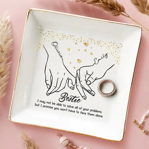 La vie est meilleure avec votre meilleure amie à vos côtés - Porte-bijoux personnalisé pour meilleure amie - Cadeau pour meilleures amies, meilleures amies, sœurs