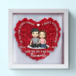Tu es de loin mon préféré - Boîte à fleurs personnalisée pour couple - Cadeau pour mari et femme, anniversaire