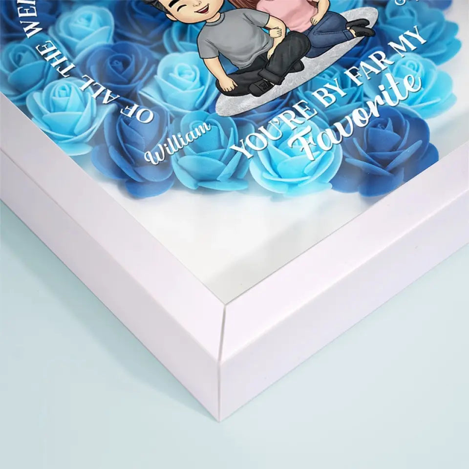 Tu es de loin mon préféré - Boîte à fleurs personnalisée pour couple - Cadeau pour mari et femme, anniversaire