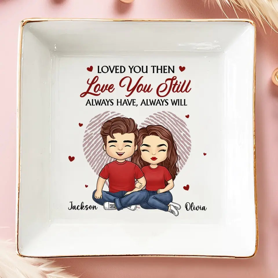 Je ne peux pas dire que je t'aime assez - Plat à bijoux personnalisé pour couple - Cadeau pour mari et femme, anniversaire