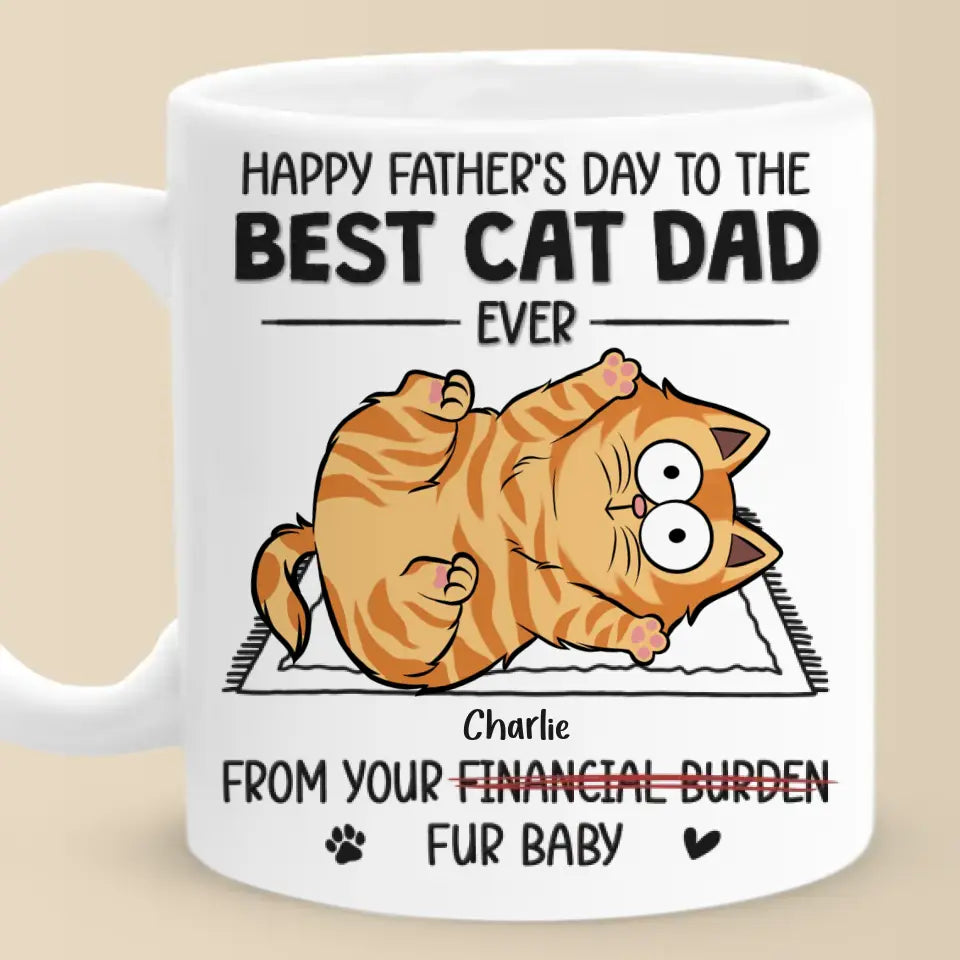 Un chat mène à un autre - Mug personnalisé pour chat - Fête des pères, cadeau pour les propriétaires d'animaux et les amoureux des animaux