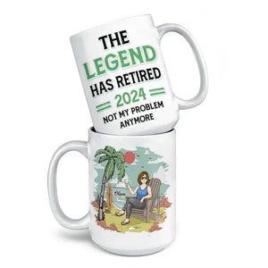 Ce n'est plus mon problème - Mug personnalisé - Cadeau d'appréciation et de départ à la retraite pour collègues, collègues de travail, collègues