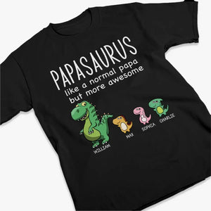Comme un papa normal, mais en plus génial ! T-shirt unisexe personnalisé pour la famille, sweat à capuche, sweat-shirt - Nouveauté, fête des pères, cadeau pour papa, grand-père AMZ