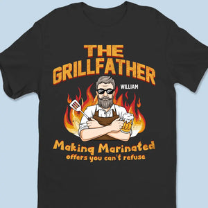Un barbecue que vous ne pouvez pas refuser - T-shirt unisexe personnalisé pour la famille, sweat à capuche, sweat-shirt - Fête des pères, cadeau pour papa, grand-père