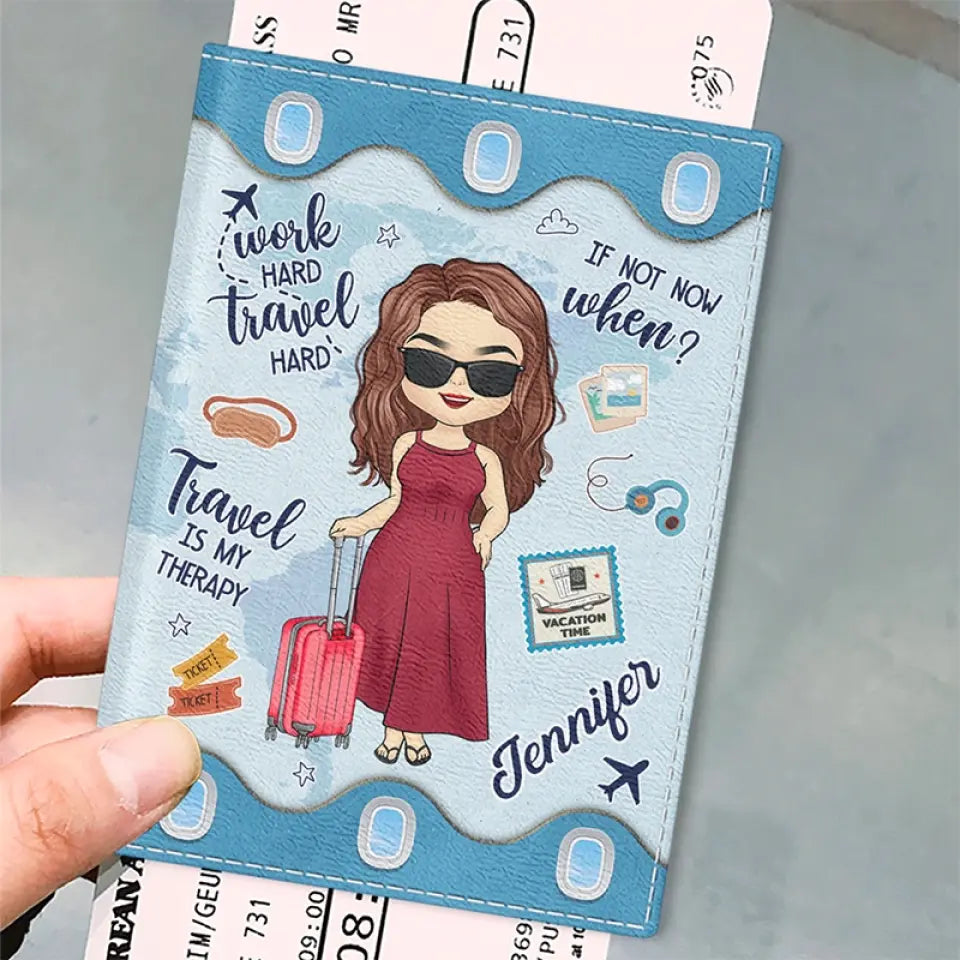 L'aventure en vaut la peine - Étui de passeport personnalisé pour voyage, porte-passeport - Cadeau de vacances, cadeau pour les amateurs de voyages d'aventure