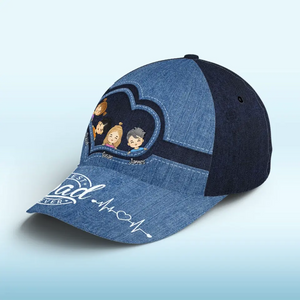 Meilleur père de tous les temps - Casquette personnalisée pour la famille, casquette classique à imprimé intégral - Fête des pères, cadeau pour papa, grand-père