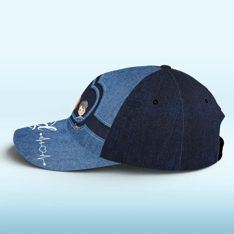 Meilleur père de tous les temps - Casquette personnalisée pour la famille, casquette classique à imprimé intégral - Fête des pères, cadeau pour papa, grand-père