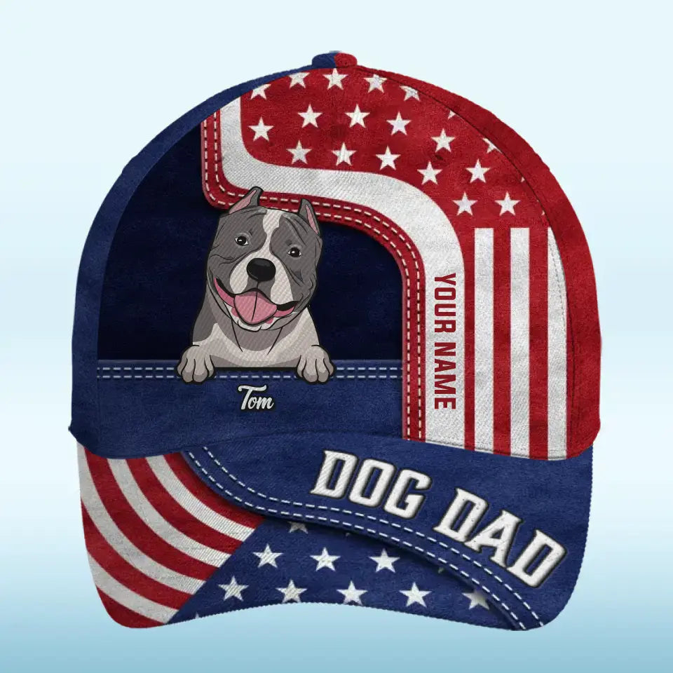 Les chiens nous ont tout donné ! Casquette personnalisée pour chien, casquette classique à imprimé intégral ! Cadeau pour la fête des pères, pour les propriétaires d'animaux et les amoureux des animaux.