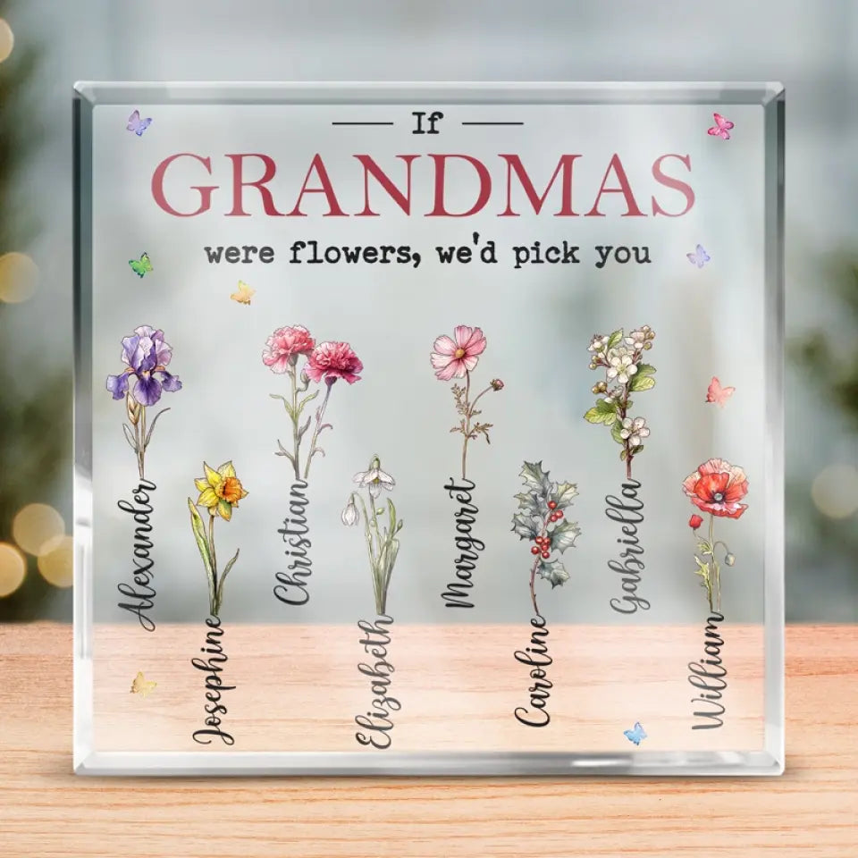 Une mère est toujours une mère, la chose la plus sacrée au monde - Plaque acrylique carrée personnalisée pour la famille - Cadeau pour maman, grand-mère