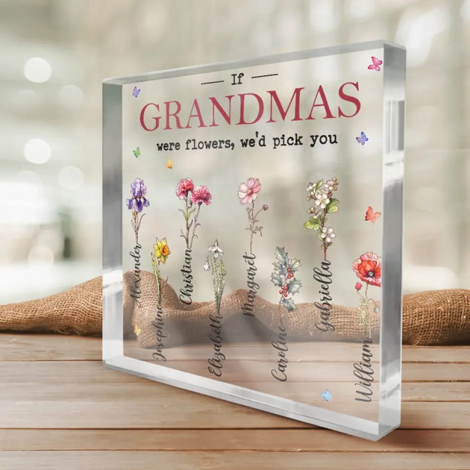 Une mère est toujours une mère, la chose la plus sacrée au monde - Plaque acrylique carrée personnalisée pour la famille - Cadeau pour maman, grand-mère