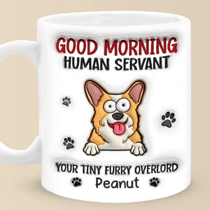 La vie est meilleure avec un ami à quatre pattes ! Mug personnalisé avec effet gonflé en 3D pour chien et chat ! Cadeau pour les propriétaires et les amoureux des animaux.