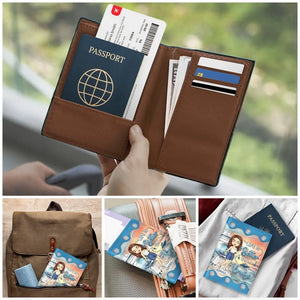 C'est le voyage qui compte, pas l'arrivée - Étui de passeport personnalisé, porte-passeport - Cadeau de vacances, cadeau pour les amateurs de voyages d'aventure