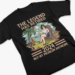 Retraité À bientôt à la plage - T-shirt unisexe personnalisé, sweat à capuche, sweat-shirt - Appréciation, cadeau de retraite pour collègues, amis de travail, collègues