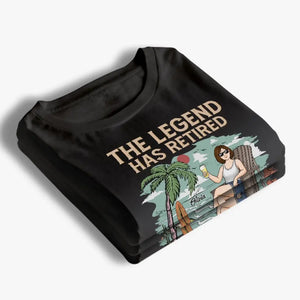 Retraité À bientôt à la plage - T-shirt unisexe personnalisé, sweat à capuche, sweat-shirt - Appréciation, cadeau de retraite pour collègues, amis de travail, collègues