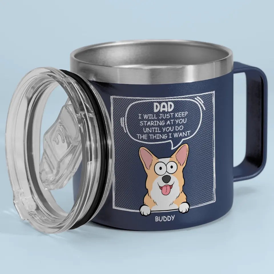 Les amis à fourrure sont les meilleurs amis du monde ! Gobelet personnalisé en acier inoxydable de 396 ml avec poignée pour chien et chat ! Cadeau idéal pour les propriétaires et les amoureux des animaux.