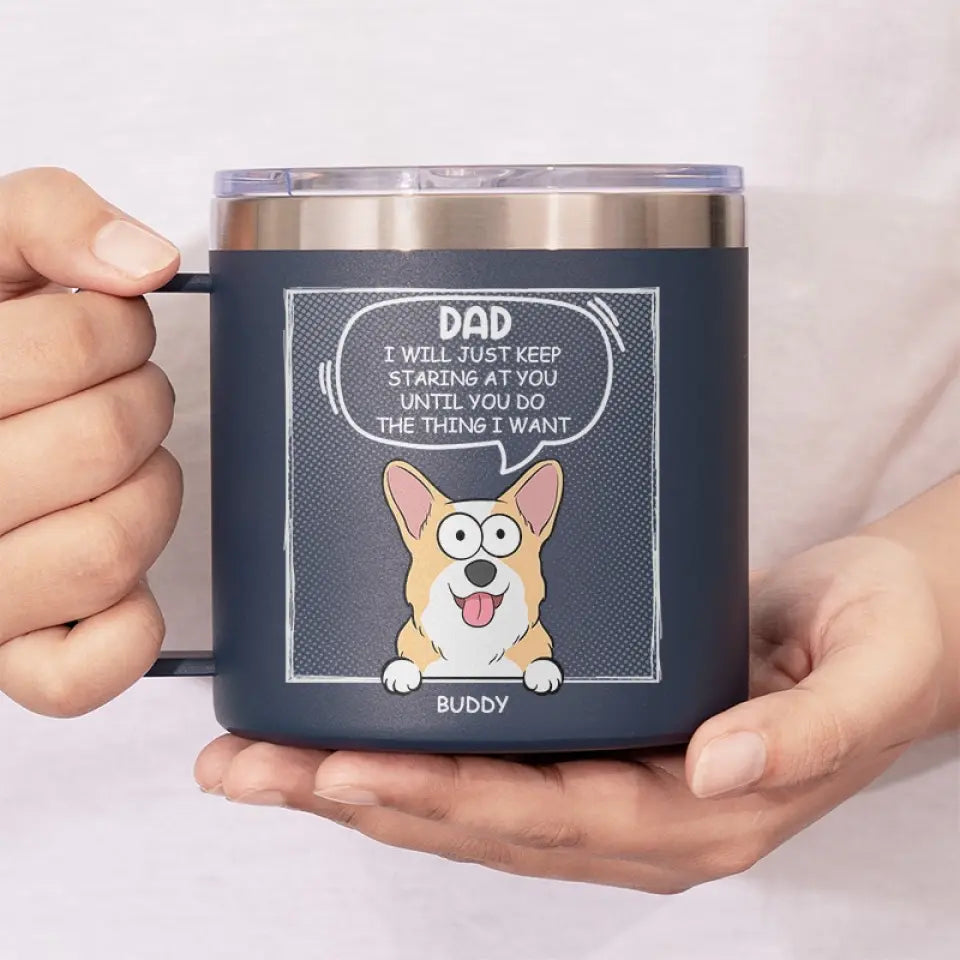 Les amis à fourrure sont les meilleurs amis du monde ! Gobelet personnalisé en acier inoxydable de 396 ml avec poignée pour chien et chat ! Cadeau idéal pour les propriétaires et les amoureux des animaux.