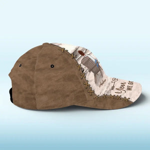 Toi et moi, nous sommes ensemble - Chapeau personnalisé pour couple, casquette classique à imprimé intégral - Cadeau pour mari et femme, anniversaire