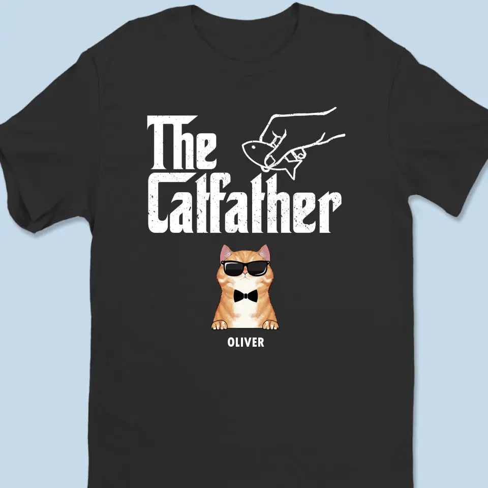 Fier père de plusieurs chats - T-shirt unisexe personnalisé, sweat à capuche et sweat-shirt - Cadeau pour propriétaires et amoureux des animaux