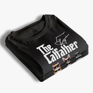 Fier père de plusieurs chats - T-shirt unisexe personnalisé, sweat à capuche et sweat-shirt - Cadeau pour propriétaires et amoureux des animaux