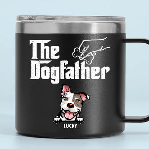 Nous vous adressons un grand merci tous les jours ! Gobelet personnalisé en acier inoxydable de 14 oz avec poignée pour chien ! Cadeau idéal pour les propriétaires et les amoureux des animaux.