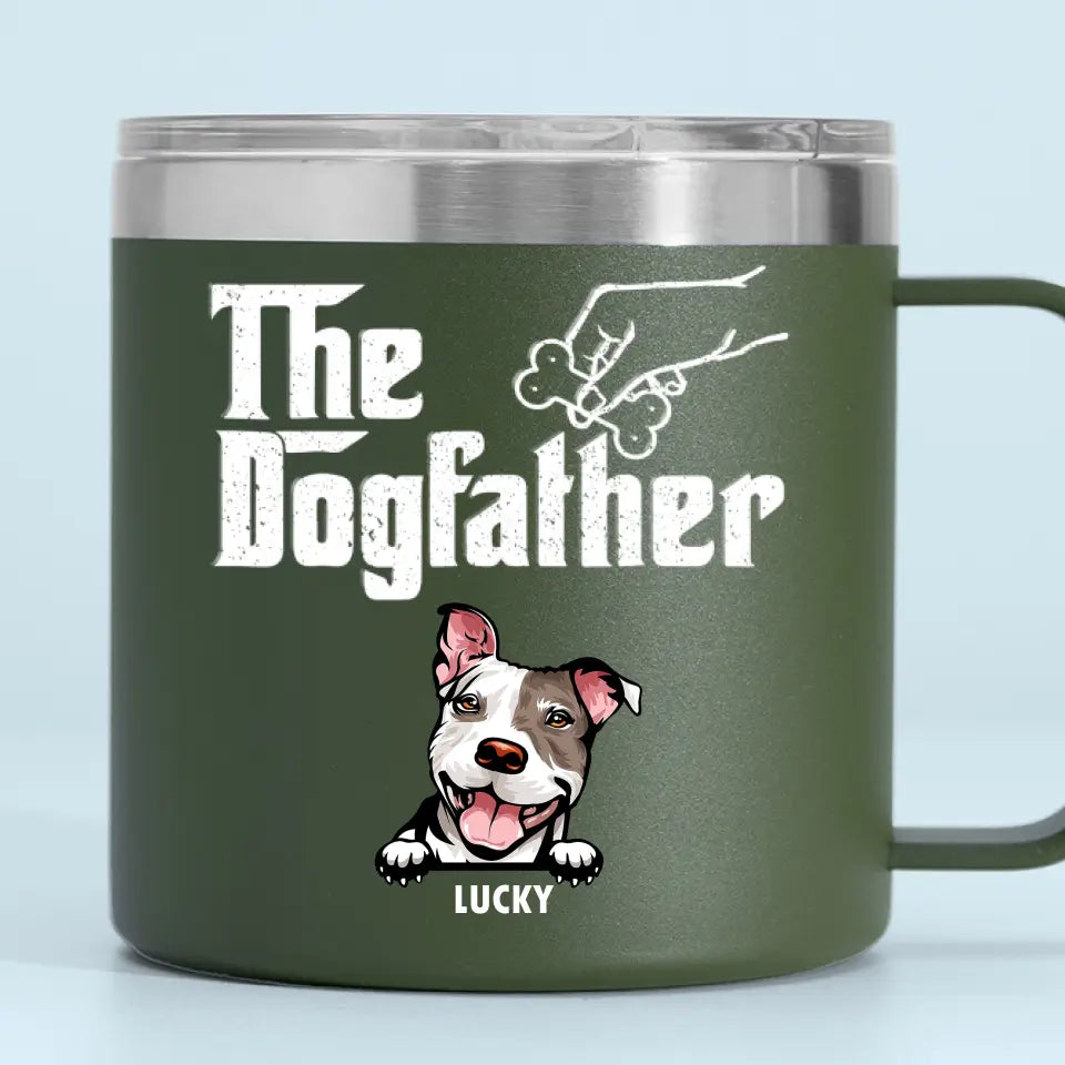 Nous vous adressons un grand merci tous les jours ! Gobelet personnalisé en acier inoxydable de 14 oz avec poignée pour chien ! Cadeau idéal pour les propriétaires et les amoureux des animaux.