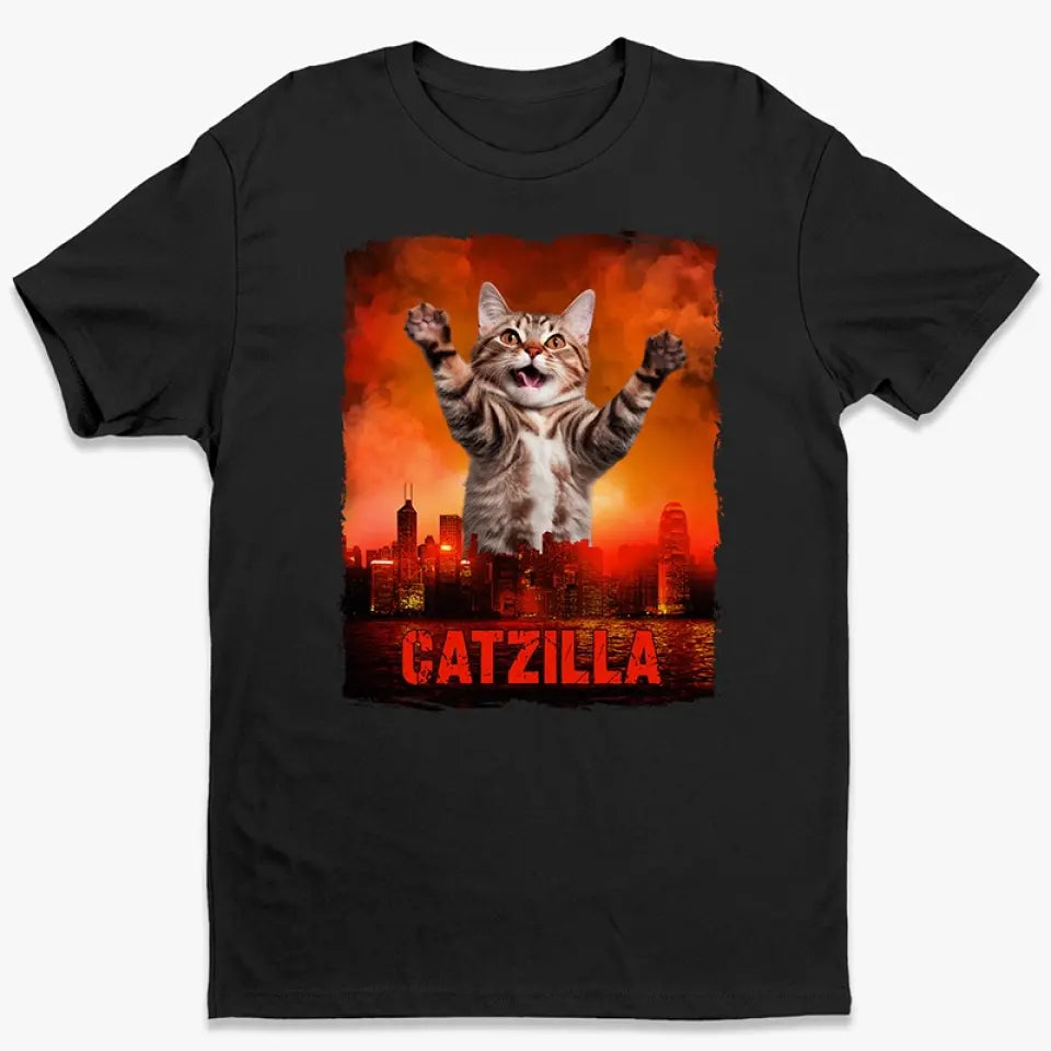 T-shirt, sweat à capuche et sweat-shirt unisexe personnalisé avec photo « King Of Pawster » pour chat – Cadeau pour propriétaires et amoureux des animaux