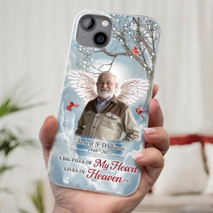 Photo personnalisée : les braves peuvent tomber, mais ne jamais céder – Coque de téléphone transparente personnalisée commémorative – Cadeau de condoléances pour les membres de la famille