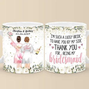 Célébrer l'amour avec mes proches - Mug personnalisé pour meilleure amie - Cadeau de mariage, cadeau de demoiselle d'honneur pour meilleures amies, meilleures amies, sœurs
