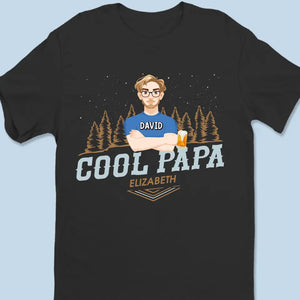 Papa cool - T-shirt unisexe personnalisé pour la famille, sweat à capuche, sweat-shirt - Fête des pères, cadeau pour papa, grand-père