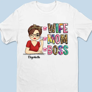 T-shirt, sweat à capuche et sweat-shirt unisexe personnalisé pour femme, maman, patronne - Cadeau pour maman