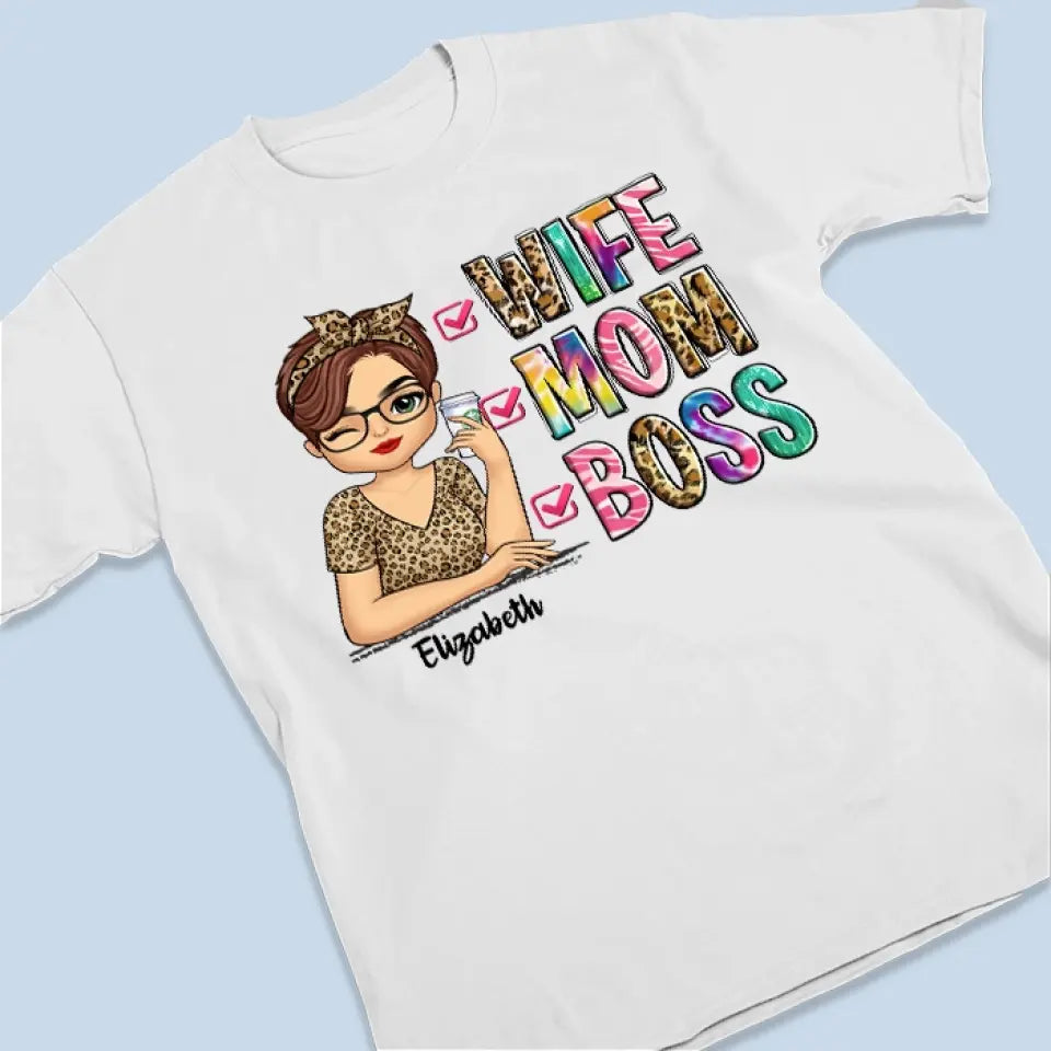 T-shirt, sweat à capuche et sweat-shirt unisexe personnalisé pour femme, maman, patronne - Cadeau pour maman