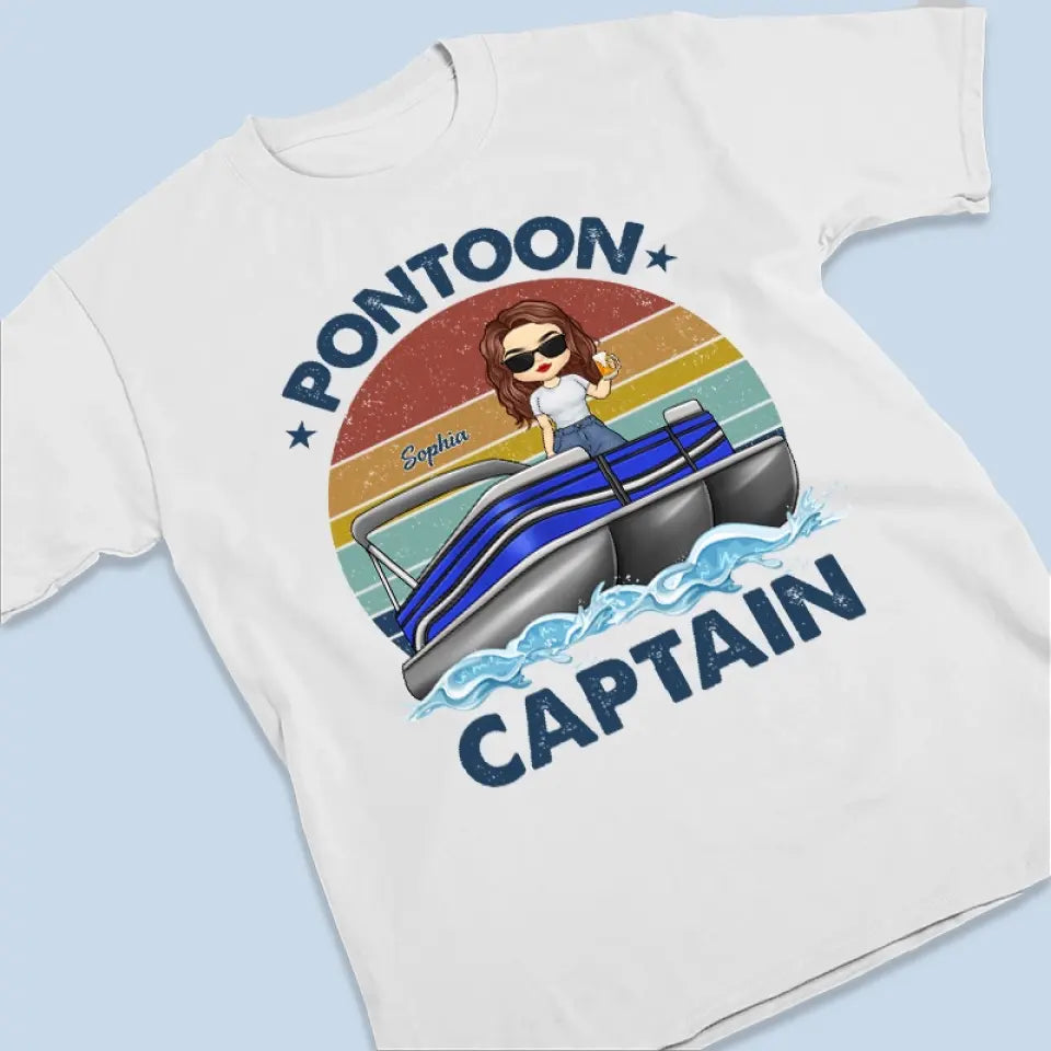 La vie est meilleure sur un ponton - T-shirt, sweat à capuche et sweat-shirt unisexe personnalisé pour toute la famille - Cadeau pour les membres de la famille et les amateurs de ponton