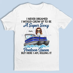 C'est l'heure du ponton - T-shirt, sweat à capuche et sweat-shirt unisexe personnalisé pour la famille - Cadeau pour les membres de la famille et les amateurs de ponton