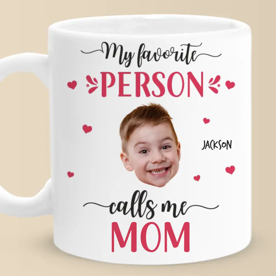 Photo personnalisée « Tu es ma préférée » - Mug personnalisé familial - Cadeau pour maman, grand-mère
