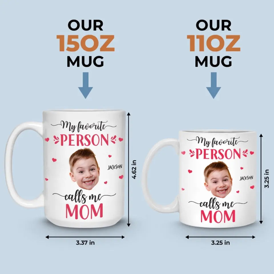 Photo personnalisée « Tu es ma préférée » - Mug personnalisé familial - Cadeau pour maman, grand-mère