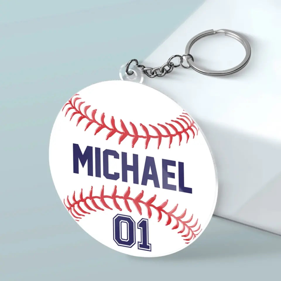La motivation est ce qui vous fait démarrer - Porte-clés personnalisé en acrylique de forme personnalisée pour la famille - Cadeau pour les membres de la famille, les amateurs de sport et les sportifs