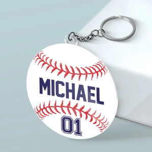 La motivation est ce qui vous fait démarrer - Porte-clés personnalisé en acrylique de forme personnalisée pour la famille - Cadeau pour les membres de la famille, les amateurs de sport et les sportifs